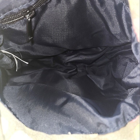 Kavu Limited Edition Tan With Pink & Yellow Polka Dot Canvas Rope Crossbody Bag - Picture 11 of 12